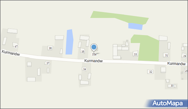 Kurmanów, Kurmanów, 33a, mapa Kurmanów