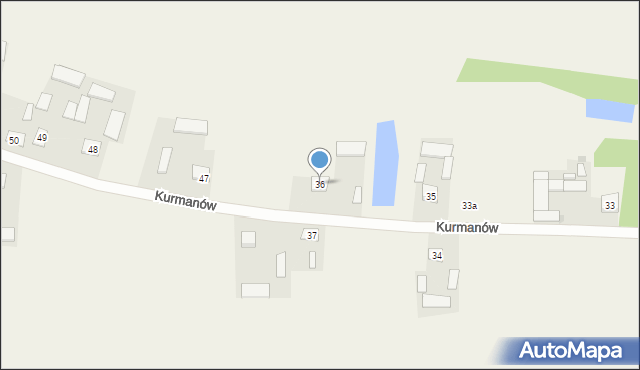 Kurmanów, Kurmanów, 36, mapa Kurmanów