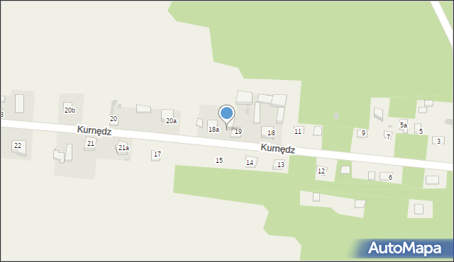 Kurnędz, Kurnędz, 19A, mapa Kurnędz