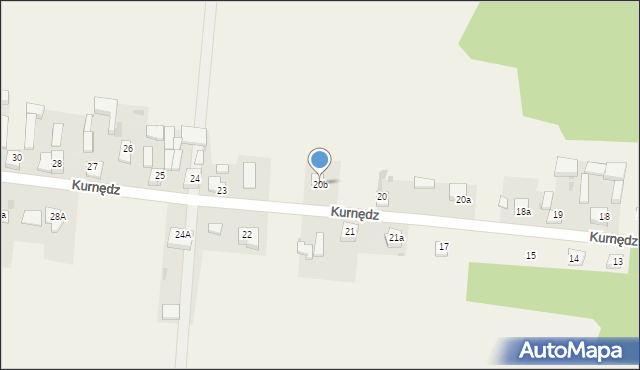 Kurnędz, Kurnędz, 20b, mapa Kurnędz