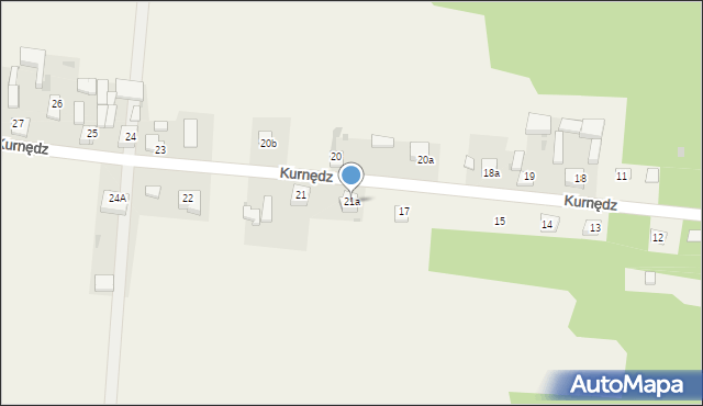 Kurnędz, Kurnędz, 21a, mapa Kurnędz