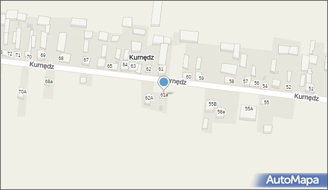 Kurnędz, Kurnędz, 61a, mapa Kurnędz