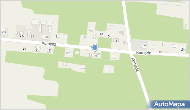 Kurnędz, Kurnędz, 8, mapa Kurnędz