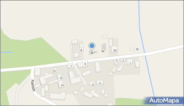 Kuroch, Kuroch, 8a, mapa Kuroch