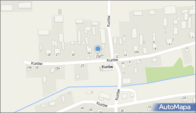 Kurów, Kurów, 12a, mapa Kurów