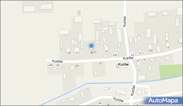 Kurów, Kurów, 16, mapa Kurów