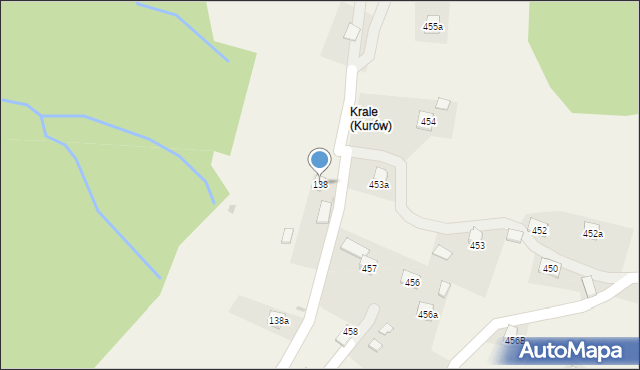 Kurów, Kurów, 138, mapa Kurów