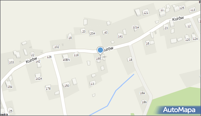 Kurów, Kurów, 155A, mapa Kurów