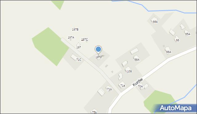 Kurów, Kurów, 197d, mapa Kurów