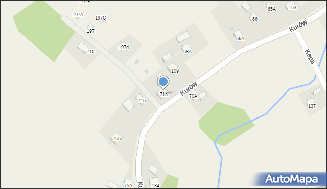 Kurów, Kurów, 71a, mapa Kurów