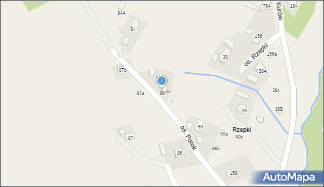 Kurów, Kurów, 88, mapa Kurów