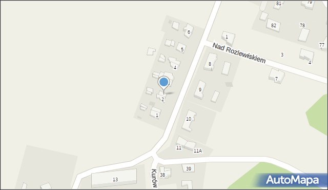 Kurów, Kurów, 2a, mapa Kurów