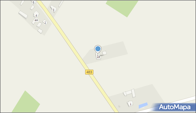 Kurów, Kurów, 1a, mapa Kurów