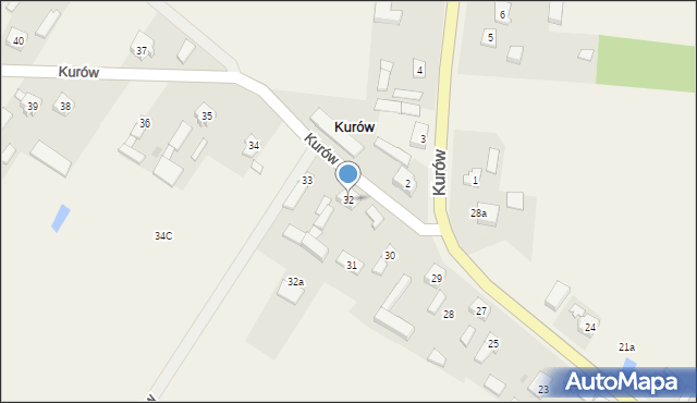 Kurów, Kurów, 32, mapa Kurów