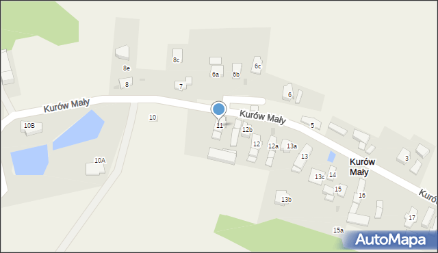 Kurów Mały, Kurów Mały, 11, mapa Kurów Mały