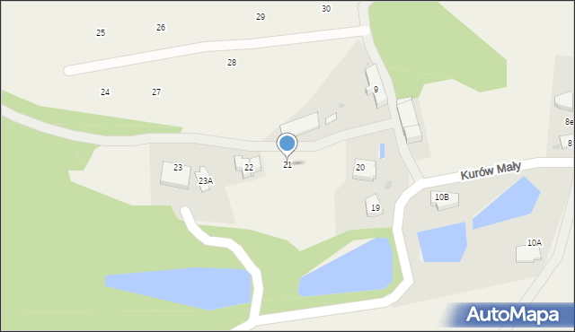 Kurów Mały, Kurów Mały, 21, mapa Kurów Mały