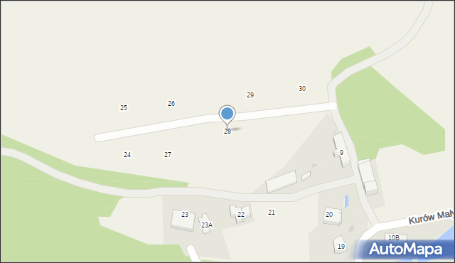 Kurów Mały, Kurów Mały, 28, mapa Kurów Mały