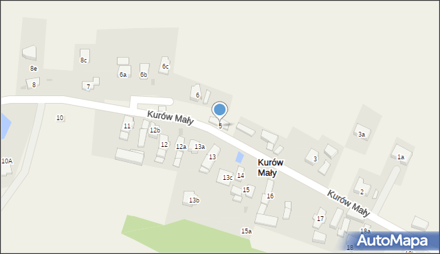 Kurów Mały, Kurów Mały, 5, mapa Kurów Mały