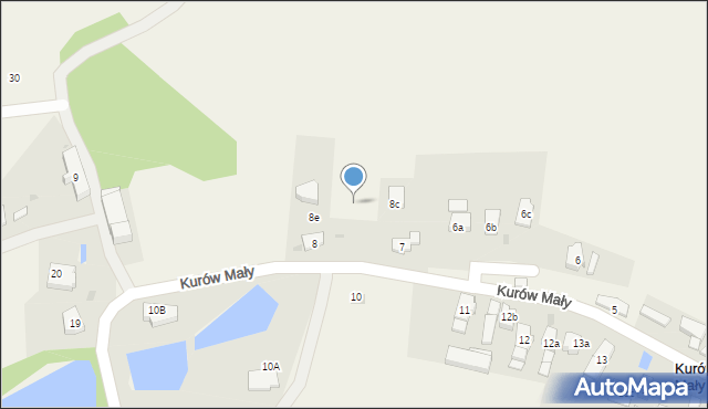 Kurów Mały, Kurów Mały, 8d, mapa Kurów Mały