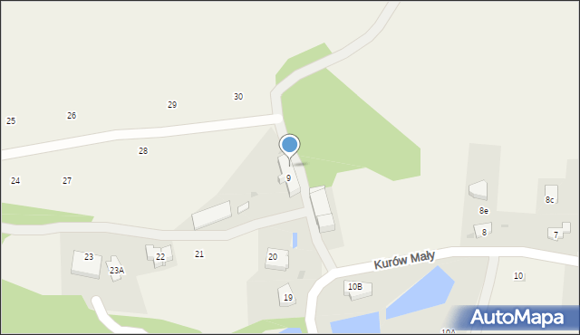 Kurów Mały, Kurów Mały, 9/1, mapa Kurów Mały