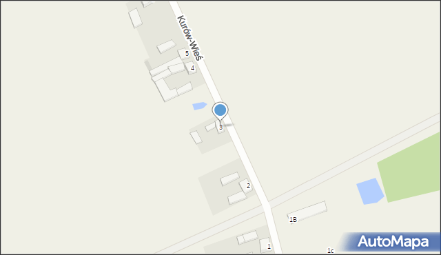 Kurów-Wieś, Kurów-Wieś, 3, mapa Kurów-Wieś