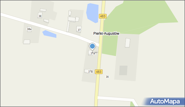 Kurówek, Kurówek, 37a, mapa Kurówek