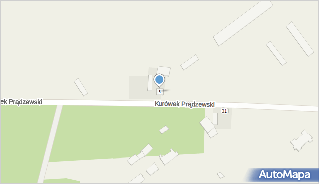 Kurówek Prądzewski, Kurówek Prądzewski, 6, mapa Kurówek Prądzewski