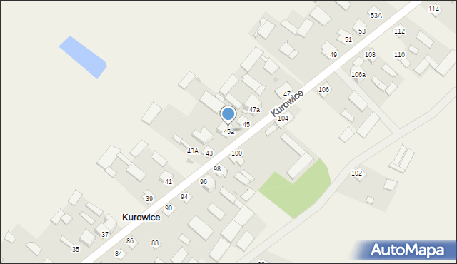 Kurowice, Kurowice, 45a, mapa Kurowice