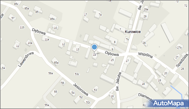 Kurowice, Kurowice, 14, mapa Kurowice