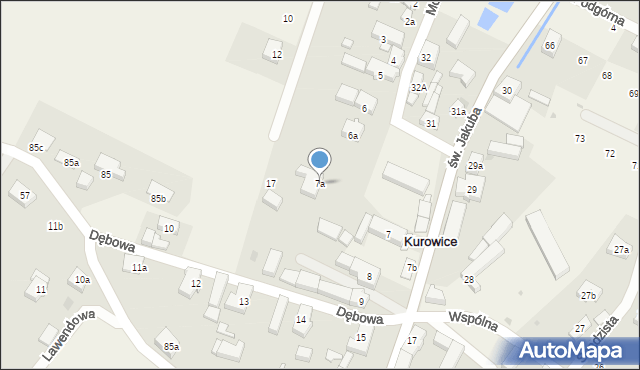 Kurowice, Kurowice, 7a, mapa Kurowice