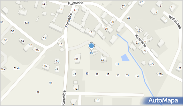 Kurowice, Kurowice, 81, mapa Kurowice