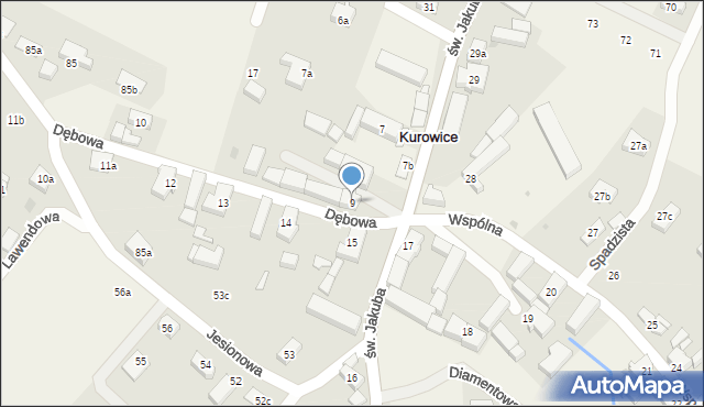 Kurowice, Kurowice, 9, mapa Kurowice