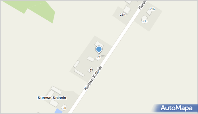 Kurowo-Kolonia, Kurowo-Kolonia, 24, mapa Kurowo-Kolonia