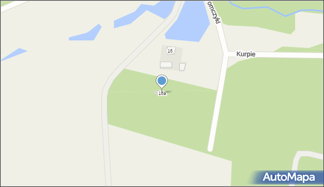 Kurpie, Kurpie, 16a, mapa Kurpie