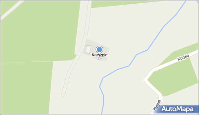 Kurpie, Kurpie, 20, mapa Kurpie