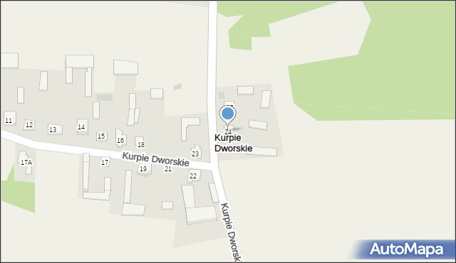 Kurpie Dworskie, Kurpie Dworskie, 24, mapa Kurpie Dworskie