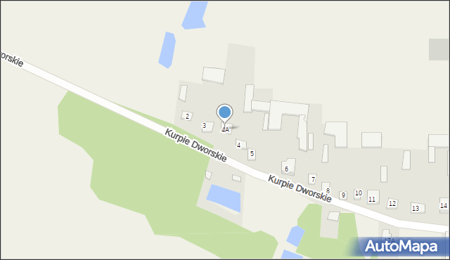 Kurpie Dworskie, Kurpie Dworskie, 4A, mapa Kurpie Dworskie