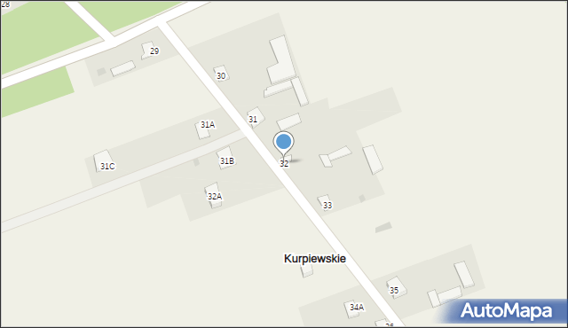 Kurpiewskie, Kurpiewskie, 32, mapa Kurpiewskie