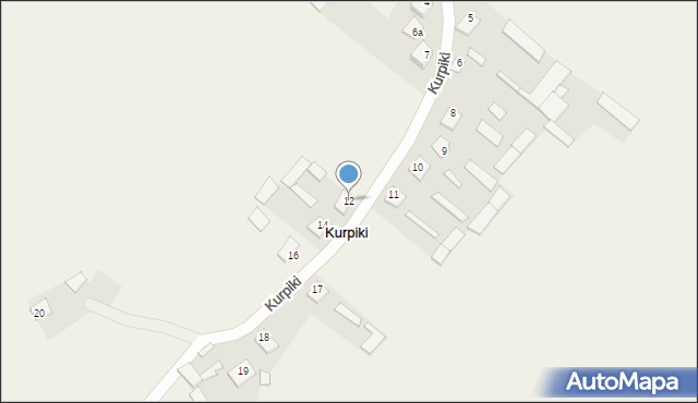 Kurpiki, Kurpiki, 12, mapa Kurpiki