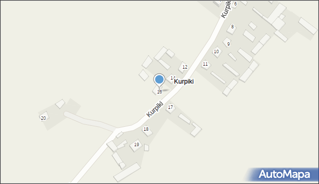 Kurpiki, Kurpiki, 16, mapa Kurpiki