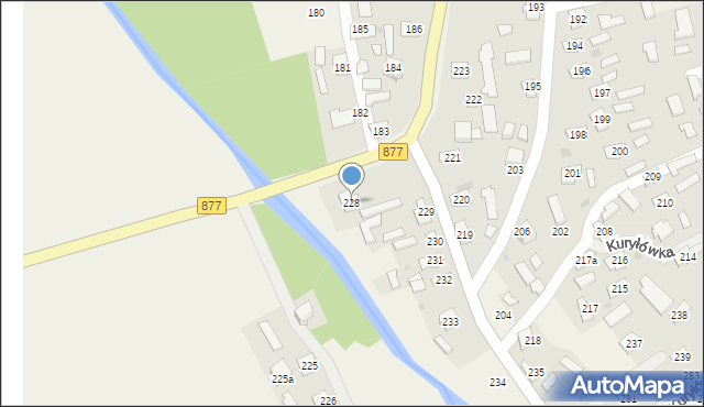Kuryłówka, Kuryłówka, 228, mapa Kuryłówka