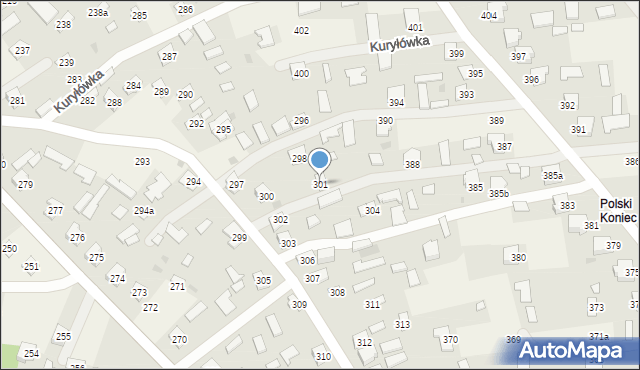 Kuryłówka, Kuryłówka, 301, mapa Kuryłówka