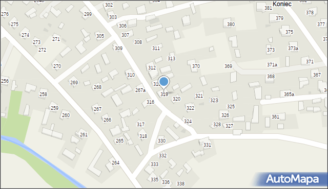 Kuryłówka, Kuryłówka, 319, mapa Kuryłówka