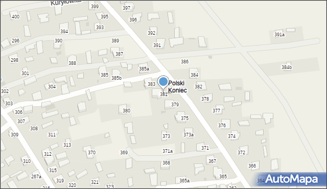 Kuryłówka, Kuryłówka, 381, mapa Kuryłówka