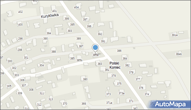 Kuryłówka, Kuryłówka, 385a, mapa Kuryłówka