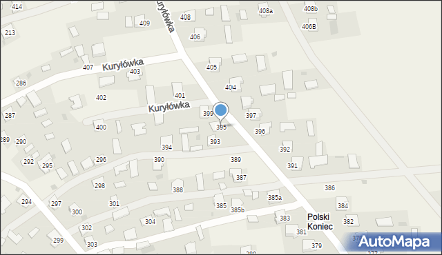 Kuryłówka, Kuryłówka, 395, mapa Kuryłówka