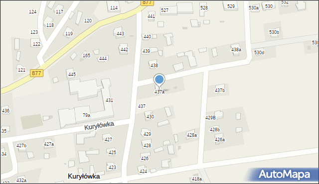 Kuryłówka, Kuryłówka, 437a, mapa Kuryłówka