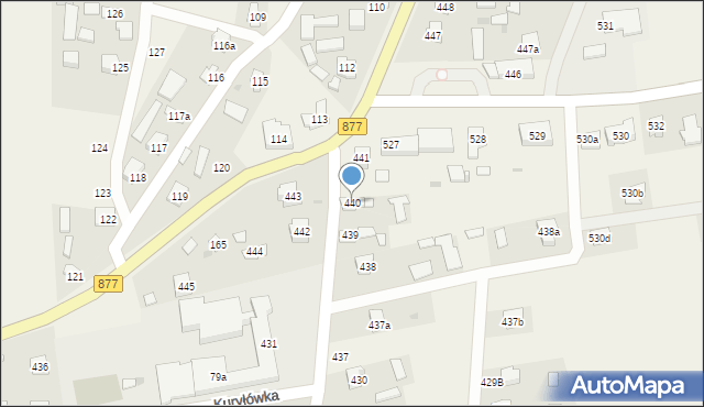 Kuryłówka, Kuryłówka, 440, mapa Kuryłówka