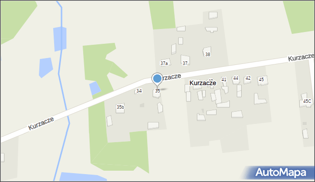 Kurzacze, Kurzacze, 35, mapa Kurzacze