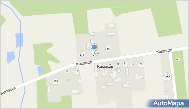 Kurzacze, Kurzacze, 37, mapa Kurzacze
